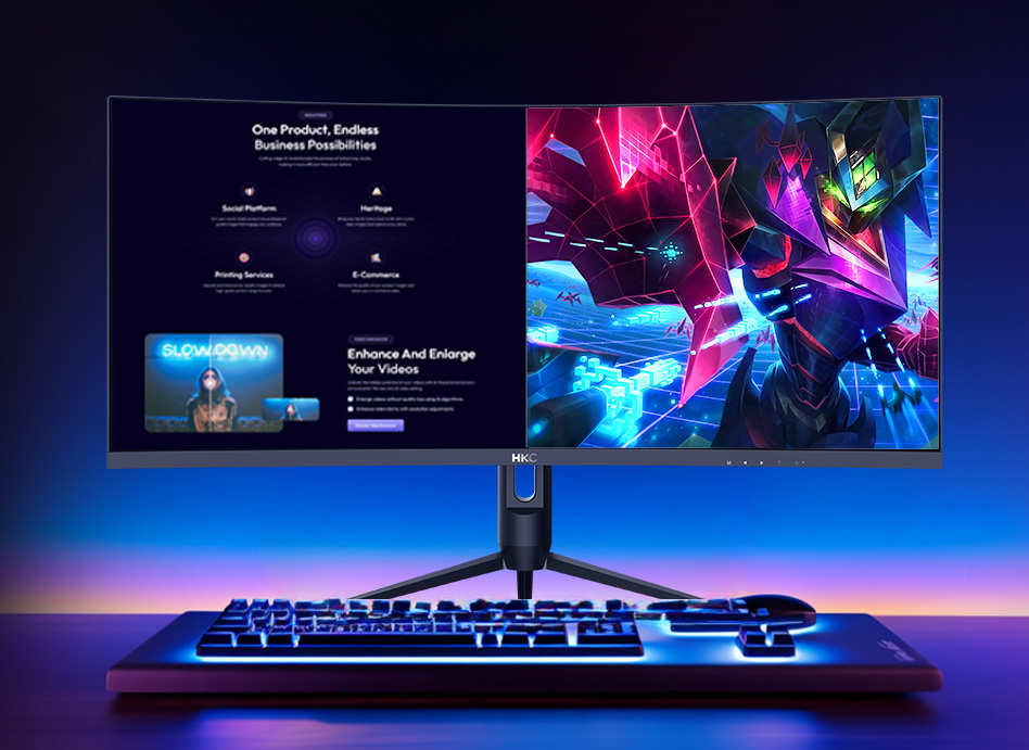 HKC ゲーミングUWモニター　3440×1440 144Hz 714v2iOYAsL._AC_UF350,